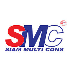 SMC logo: red 'S', blue 'M' and 'C' with the text 'SIAM MULTI CONS' beneath in blue.